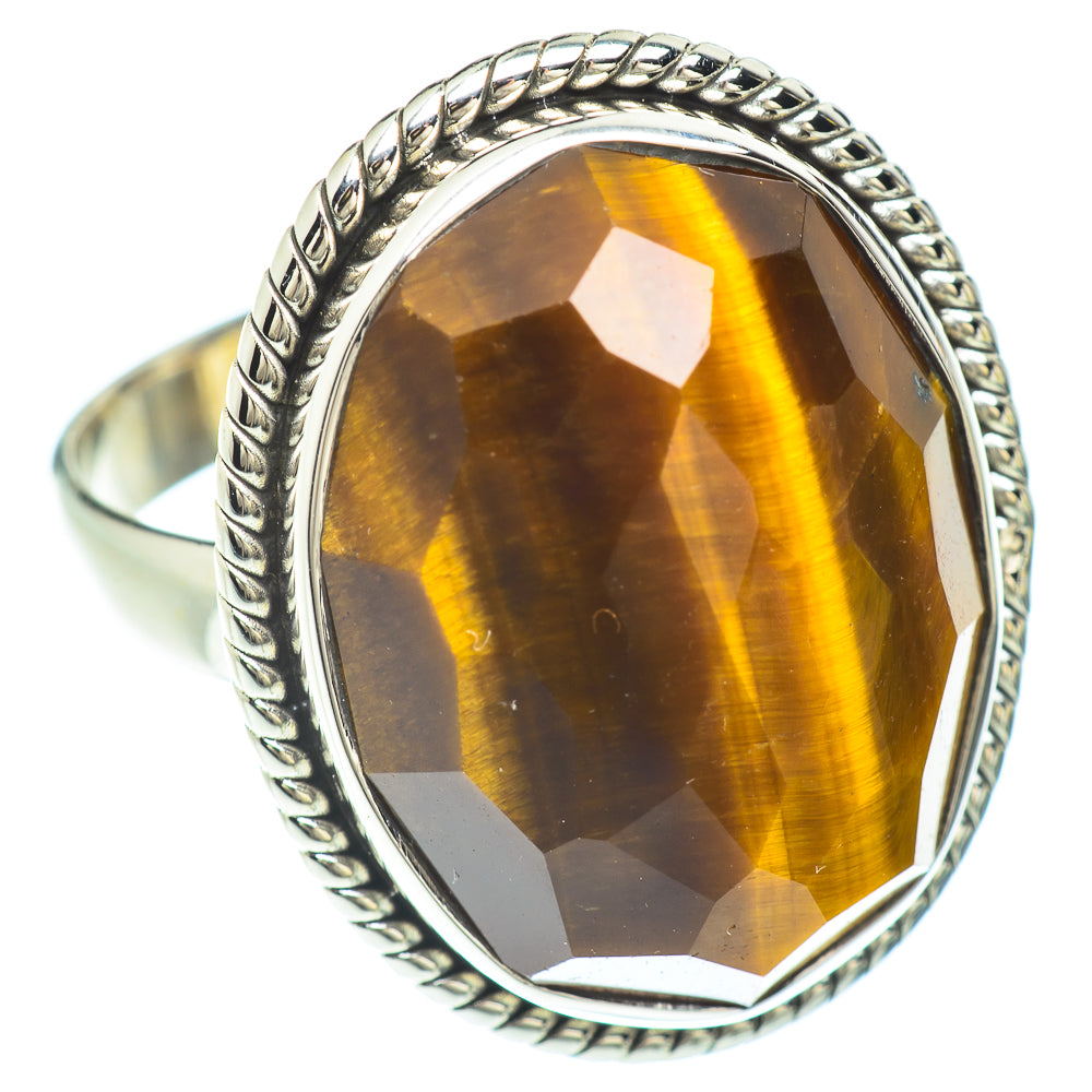 Tiger Eye Rings handcrafted by Anasilvercos - RING53239