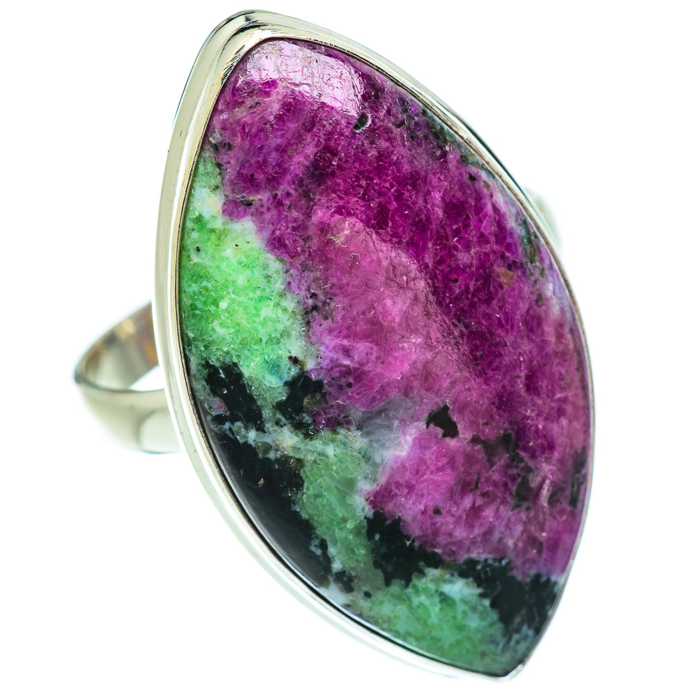 Ruby Zoisite Rings handcrafted by Anasilvercos - RING53357