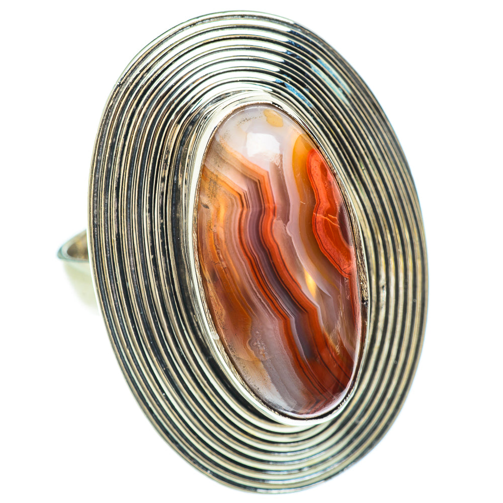 Crazy Lace Agate Rings handcrafted by Anasilvercos - RING53369