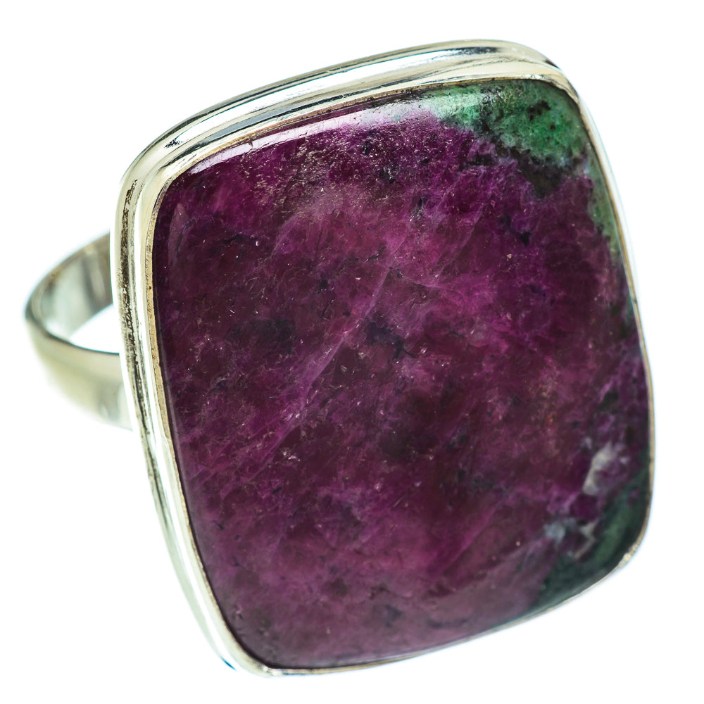 Ruby Zoisite Rings handcrafted by Anasilvercos - RING53376