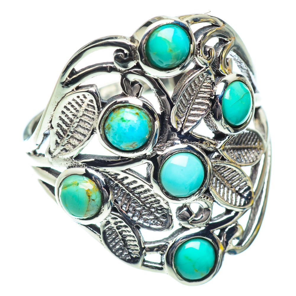 Tibetan Turquoise Rings handcrafted by Anasilvercos - RING53388