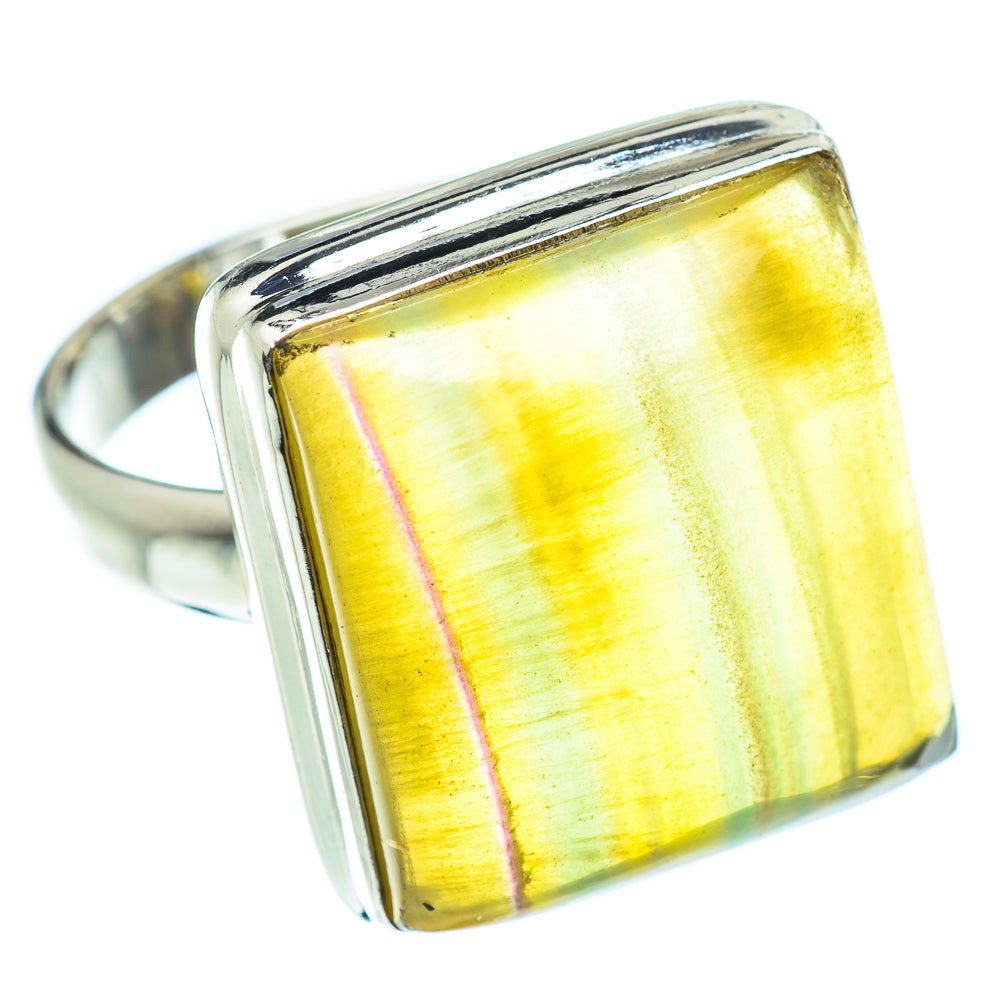 Green Fluorite Rings handcrafted by Anasilvercos - RING53408