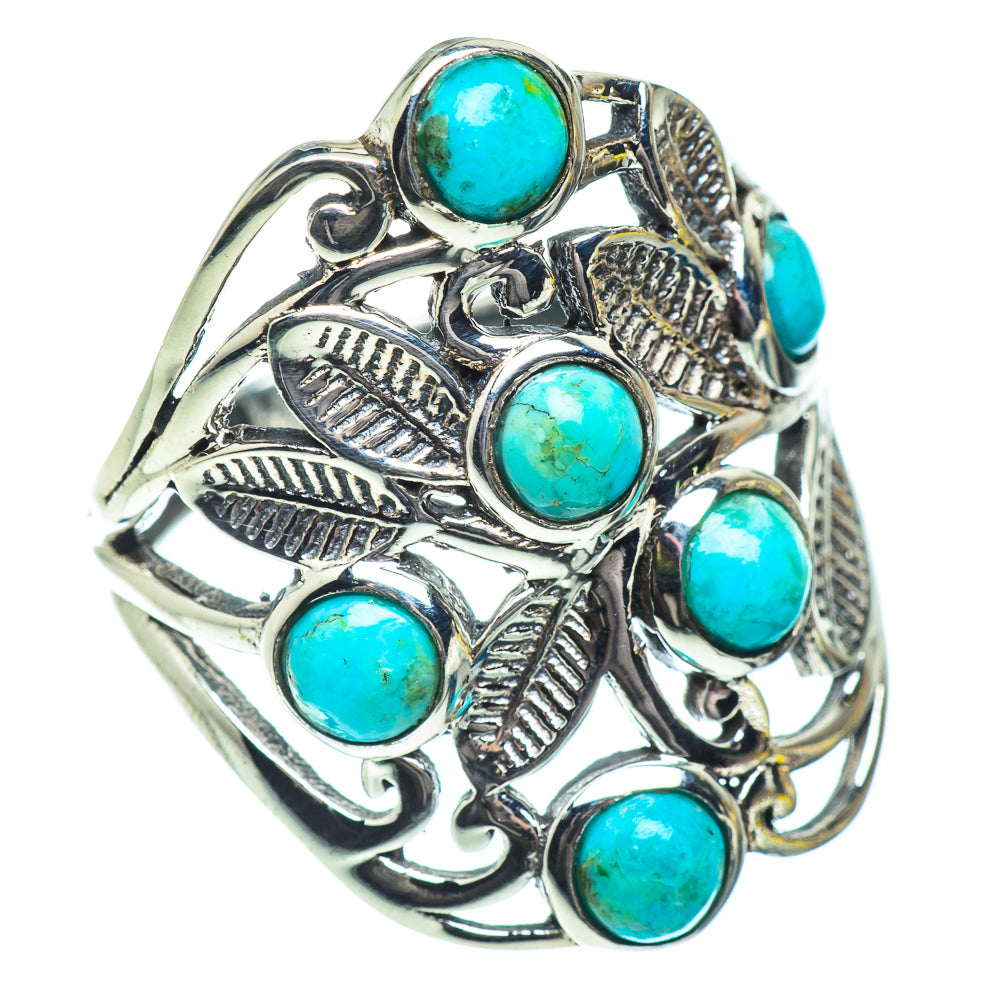 Tibetan Turquoise Rings handcrafted by Anasilvercos - RING53421