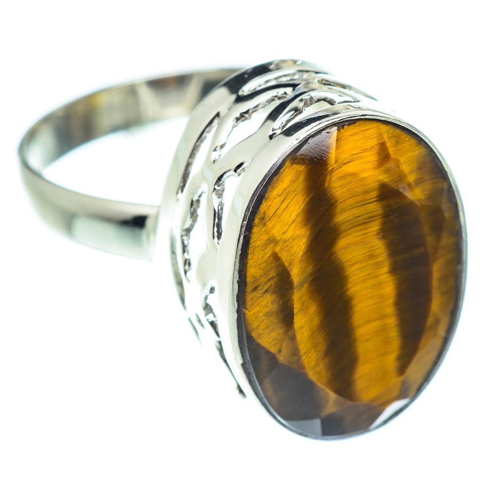 Tiger Eye Rings handcrafted by Anasilvercos - RING53454