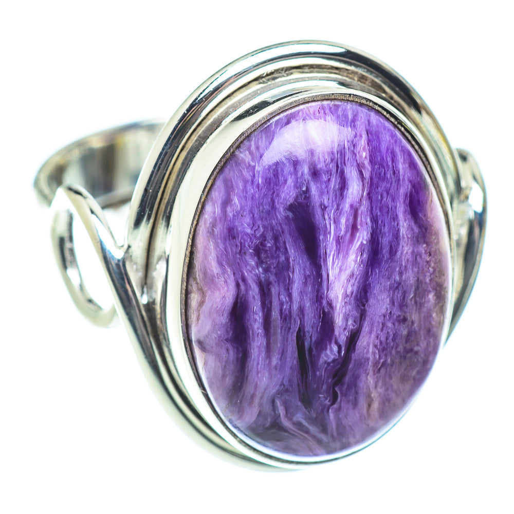 Charoite Rings handcrafted by Anasilvercos - RING53455