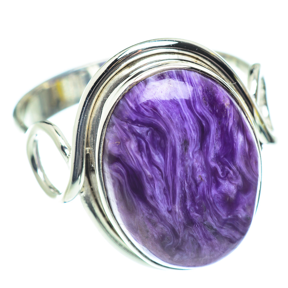 Charoite Rings handcrafted by Anasilvercos - RING53575