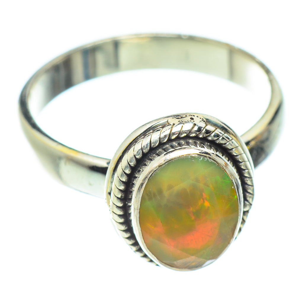 Ethiopian Opal Rings handcrafted by Anasilvercos - RING53603