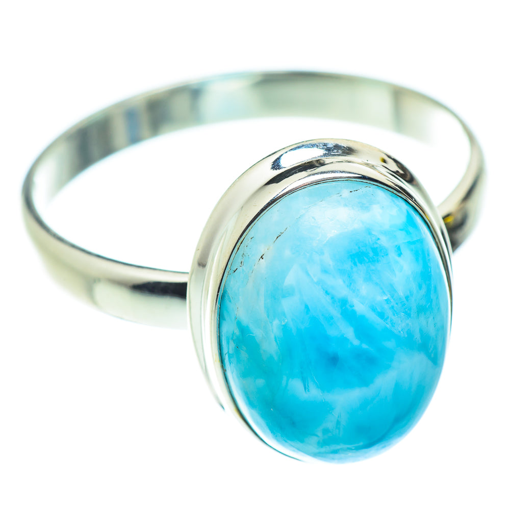 Larimar Rings handcrafted by Anasilvercos - RING53641