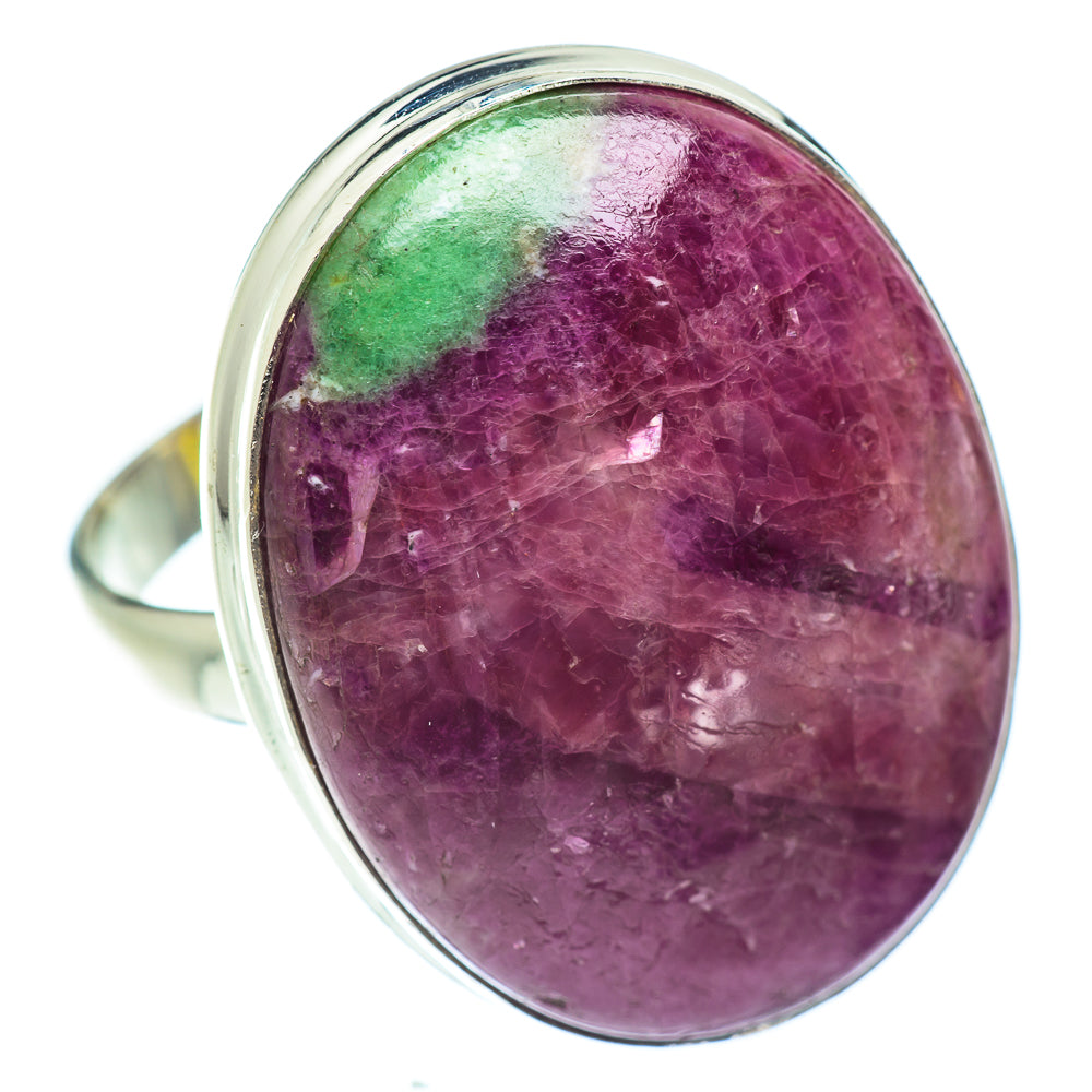 Gigantic Ruby Zoisite Rings handcrafted by Anasilvercos - RING53746