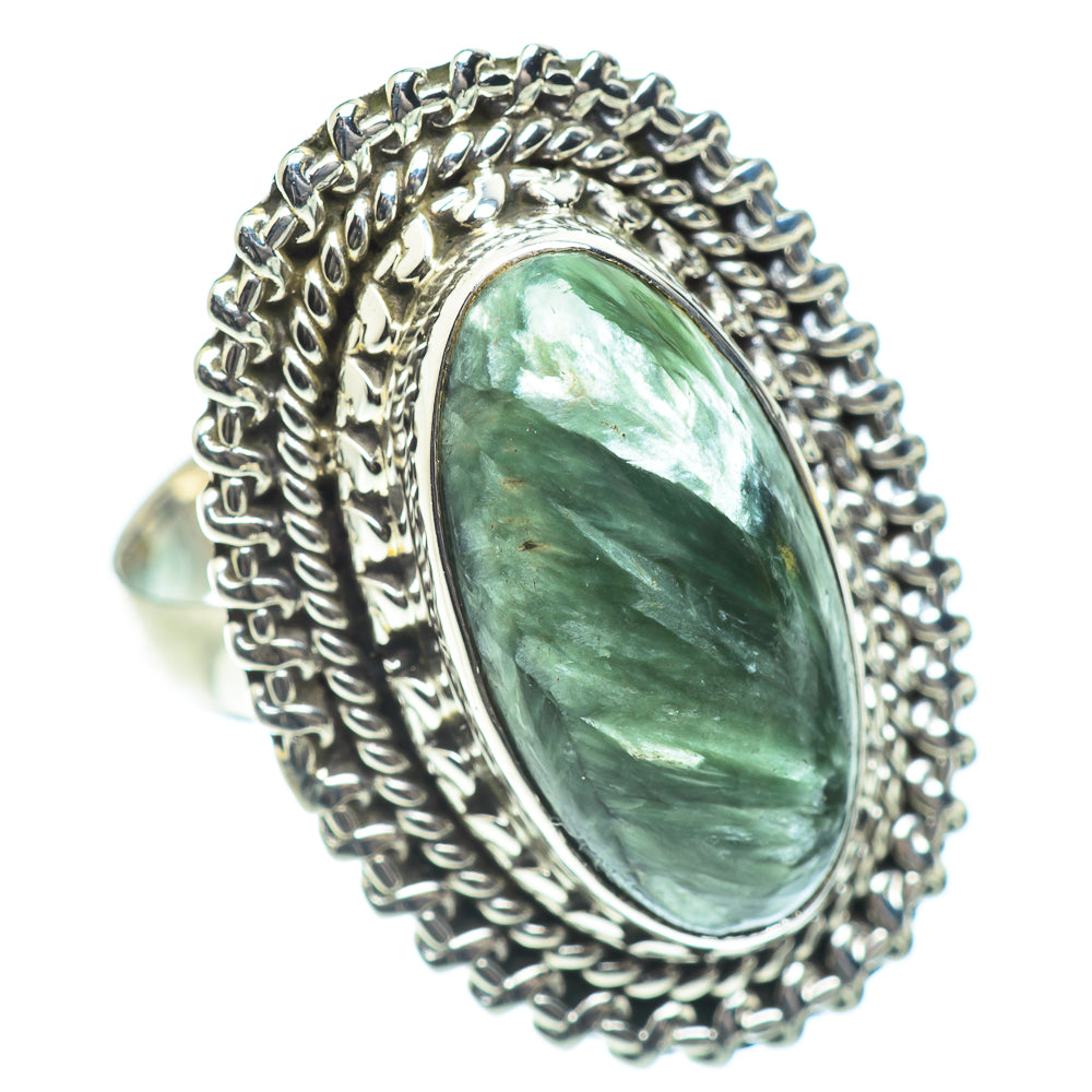 Seraphinite Rings handcrafted by Anasilvercos - RING53771