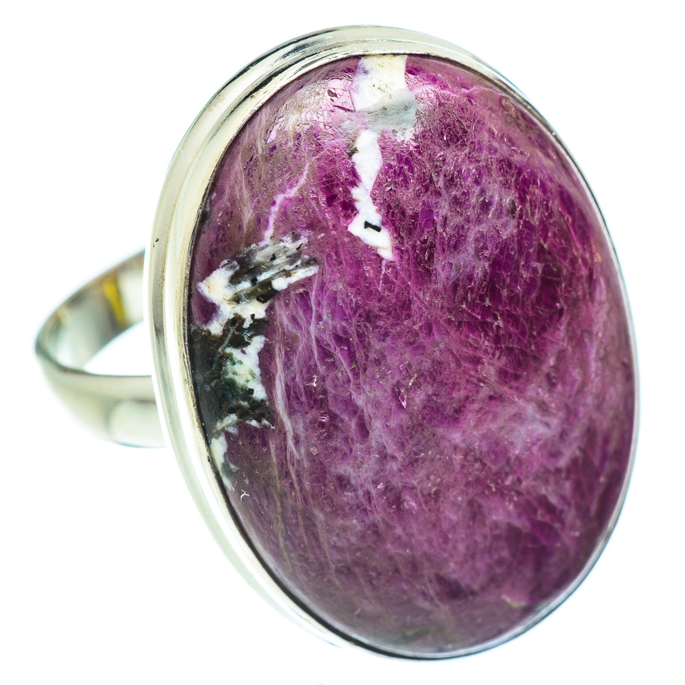 Ruby Fuchsite Rings handcrafted by Anasilvercos - RING53777