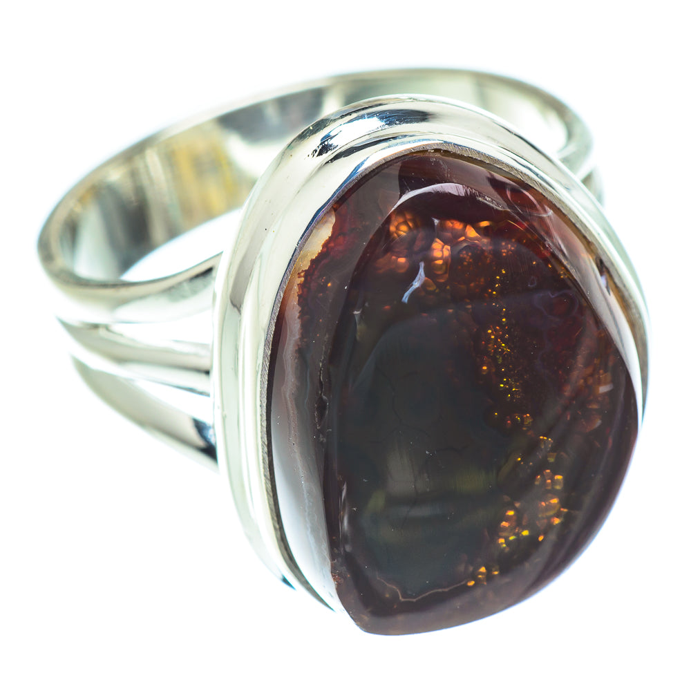 Mexican Fire Agate Rings handcrafted by Anasilvercos - RING53799