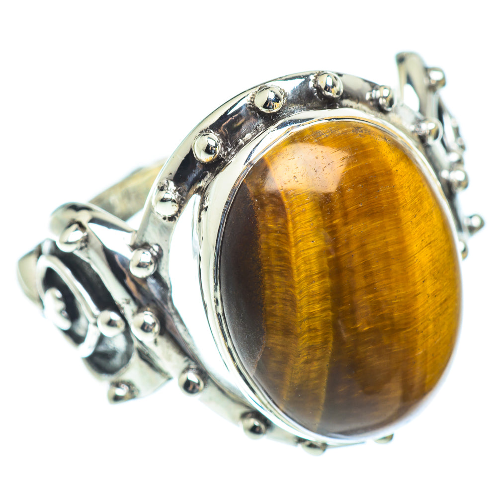 Tiger Eye Rings handcrafted by Anasilvercos - RING53834