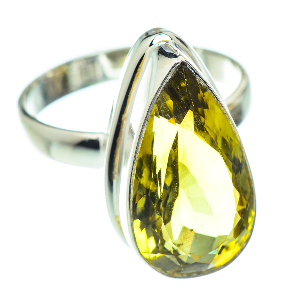 Lemon Quartz Rings handcrafted by Anasilvercos - RING53856