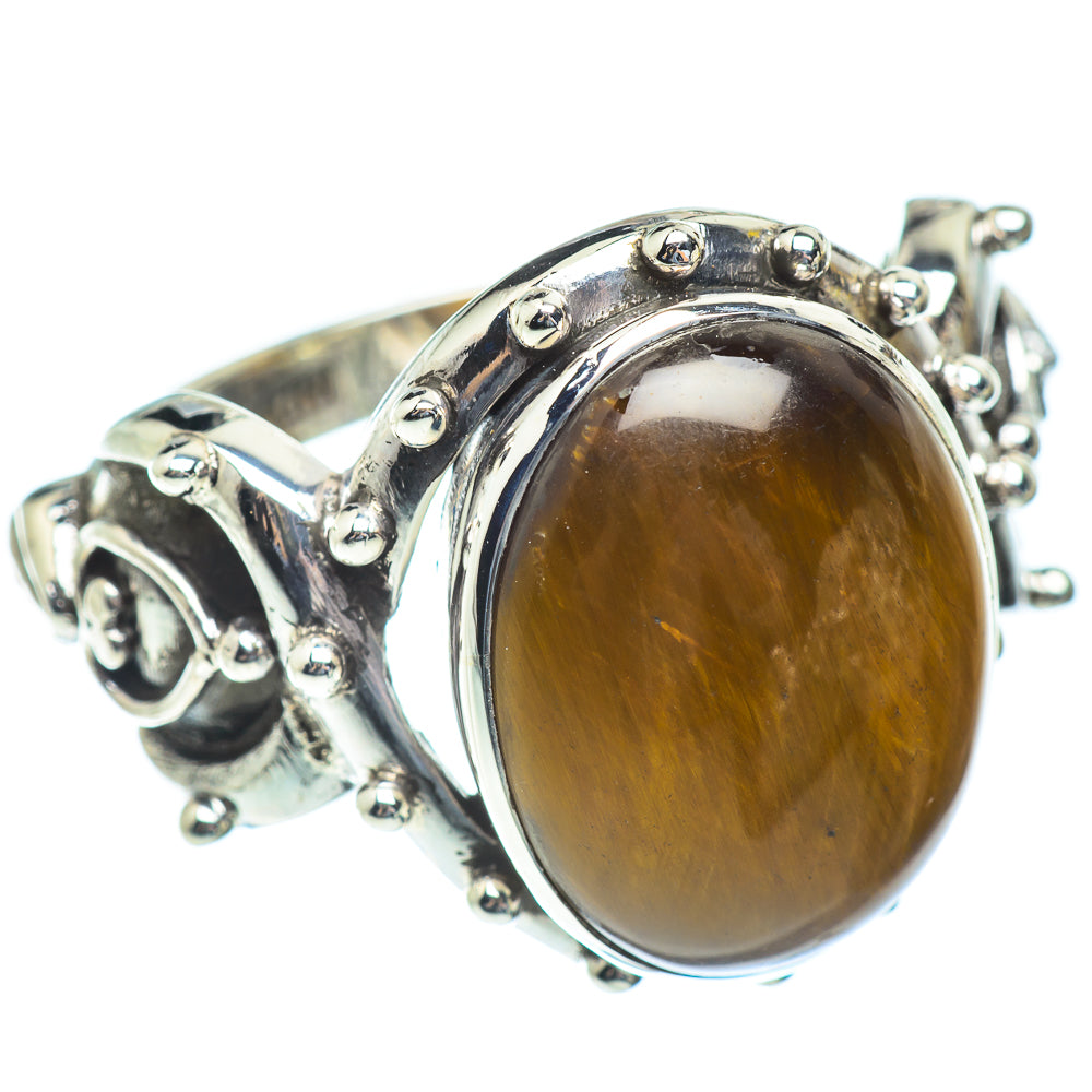 Tiger Eye Rings handcrafted by Anasilvercos - RING53869