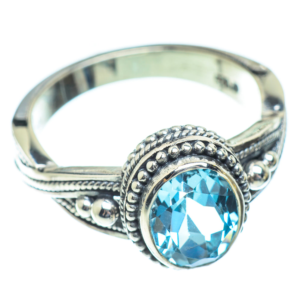 Blue Topaz Rings handcrafted by Anasilvercos - RING53889