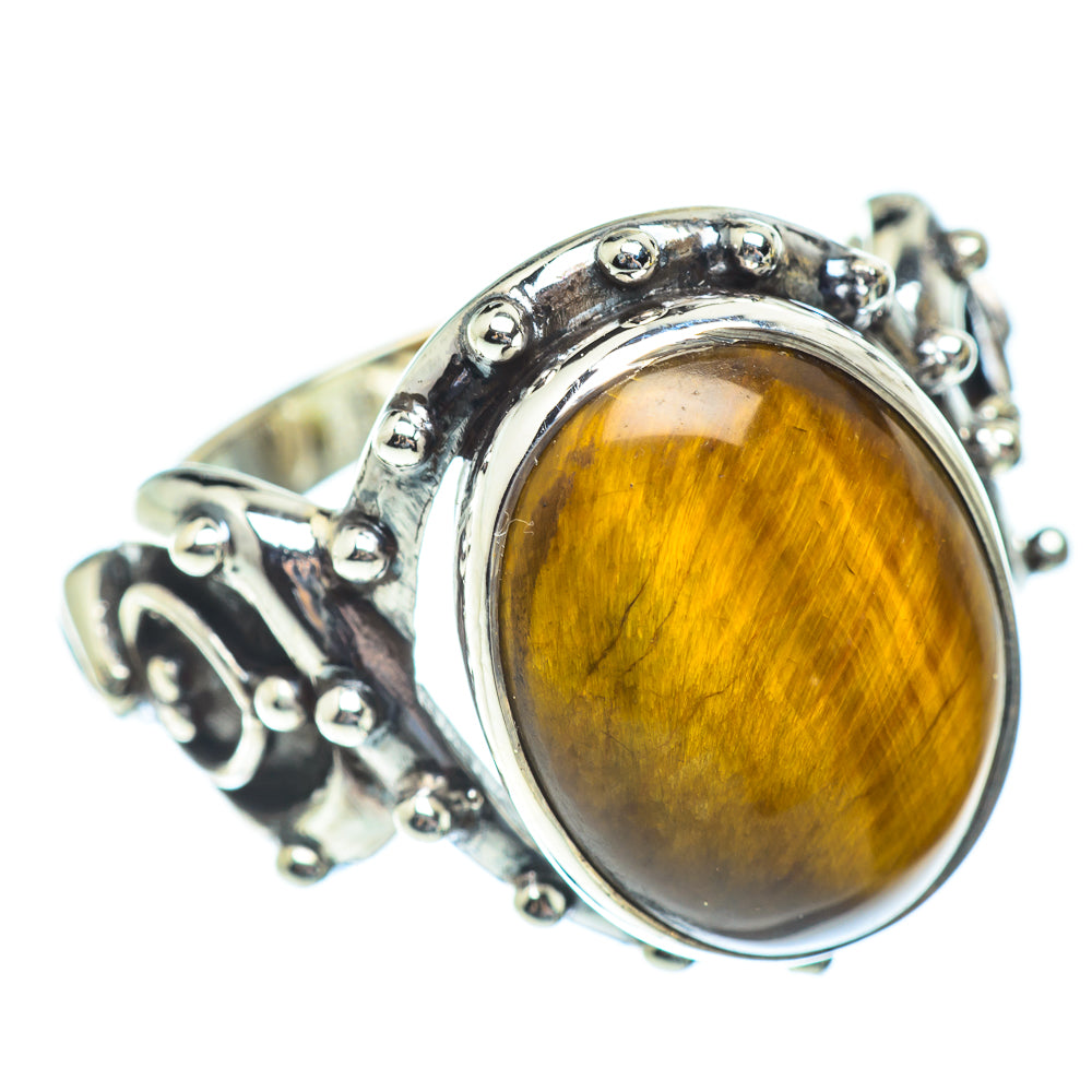 Tiger Eye Rings handcrafted by Anasilvercos - RING53931