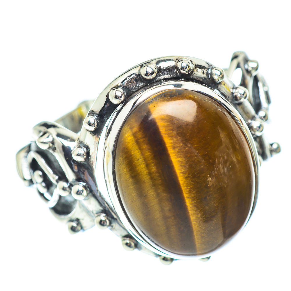 Tiger Eye Rings handcrafted by Anasilvercos - RING53960