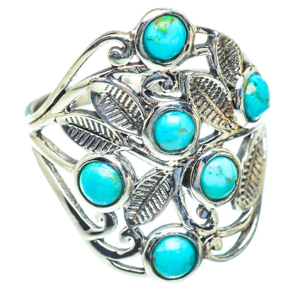 Tibetan Turquoise Rings handcrafted by Anasilvercos - RING53975