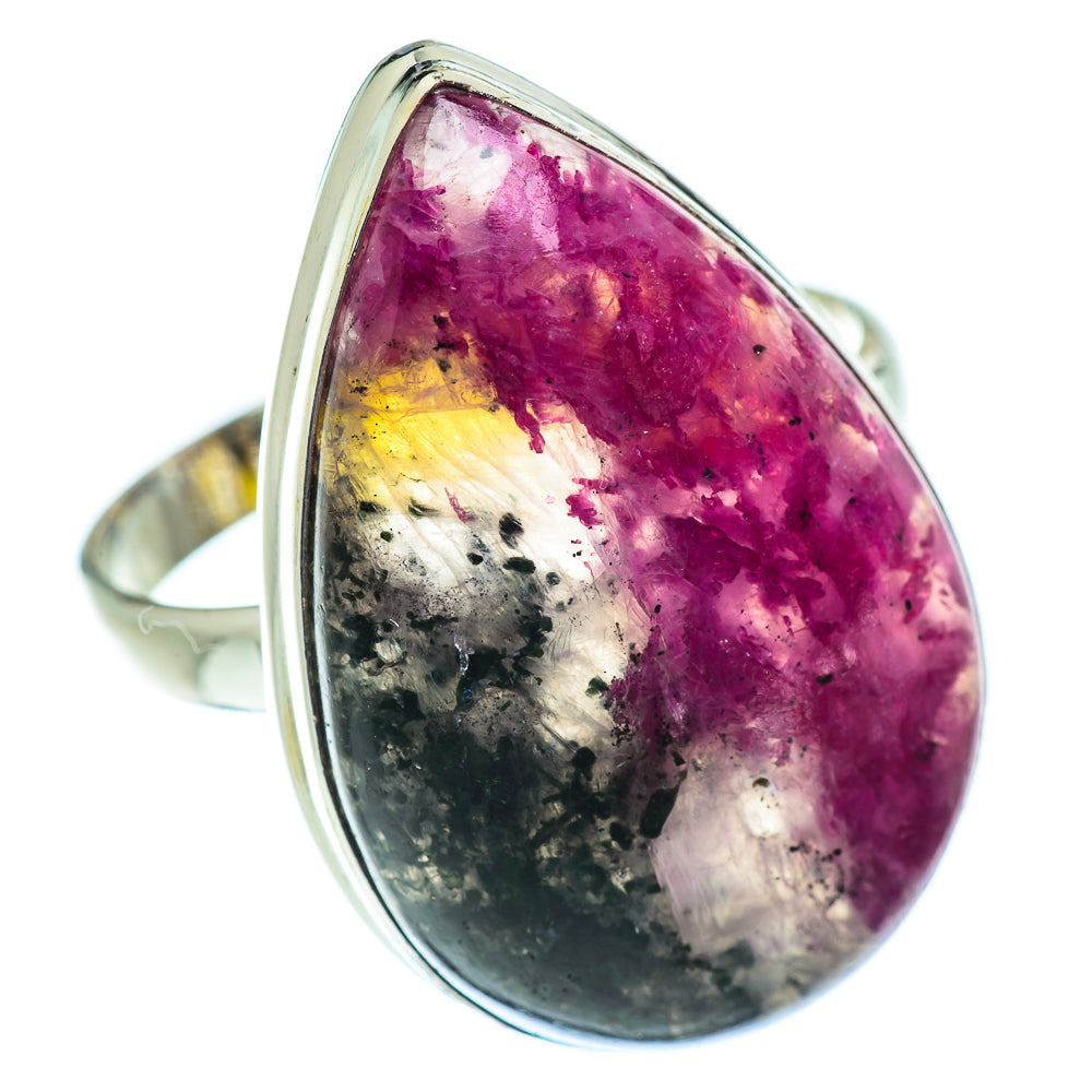 Ruby Fuchsite Rings handcrafted by Anasilvercos - RING54006