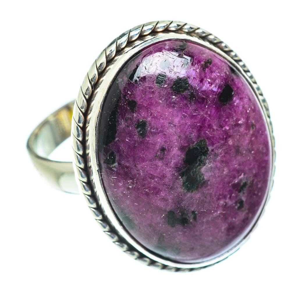 Ruby Fuchsite Rings handcrafted by Anasilvercos - RING54007