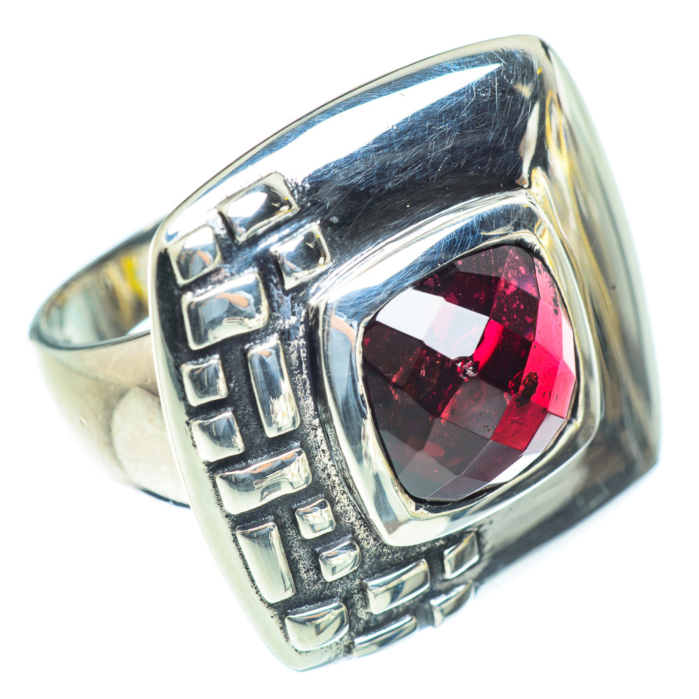 Garnet Rings handcrafted by Anasilvercos - RING54010