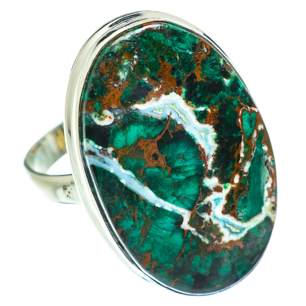 Chrysocolla Rings handcrafted by Anasilvercos - RING54045