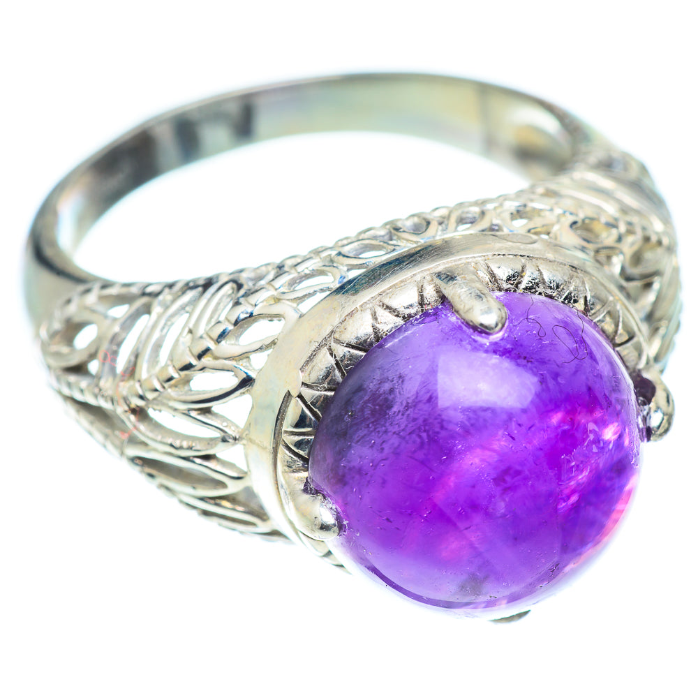 Amethyst Rings handcrafted by Anasilvercos - RING54066