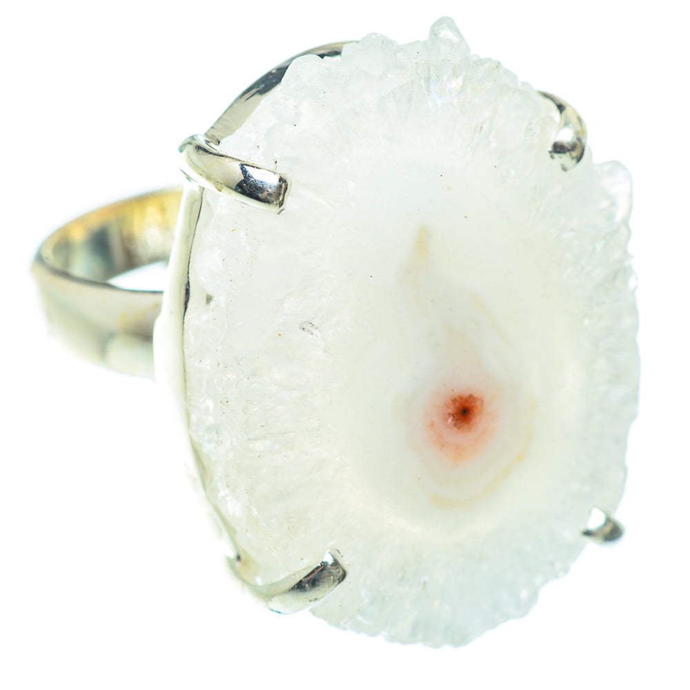 White Solar Quartz Rings handcrafted by Anasilvercos - RING54080