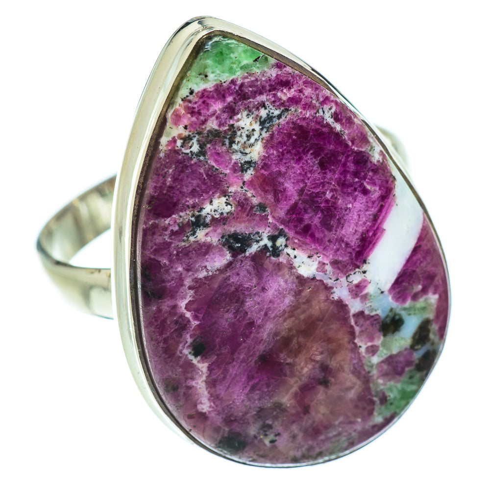 Ruby Zoisite Rings handcrafted by Anasilvercos - RING54112