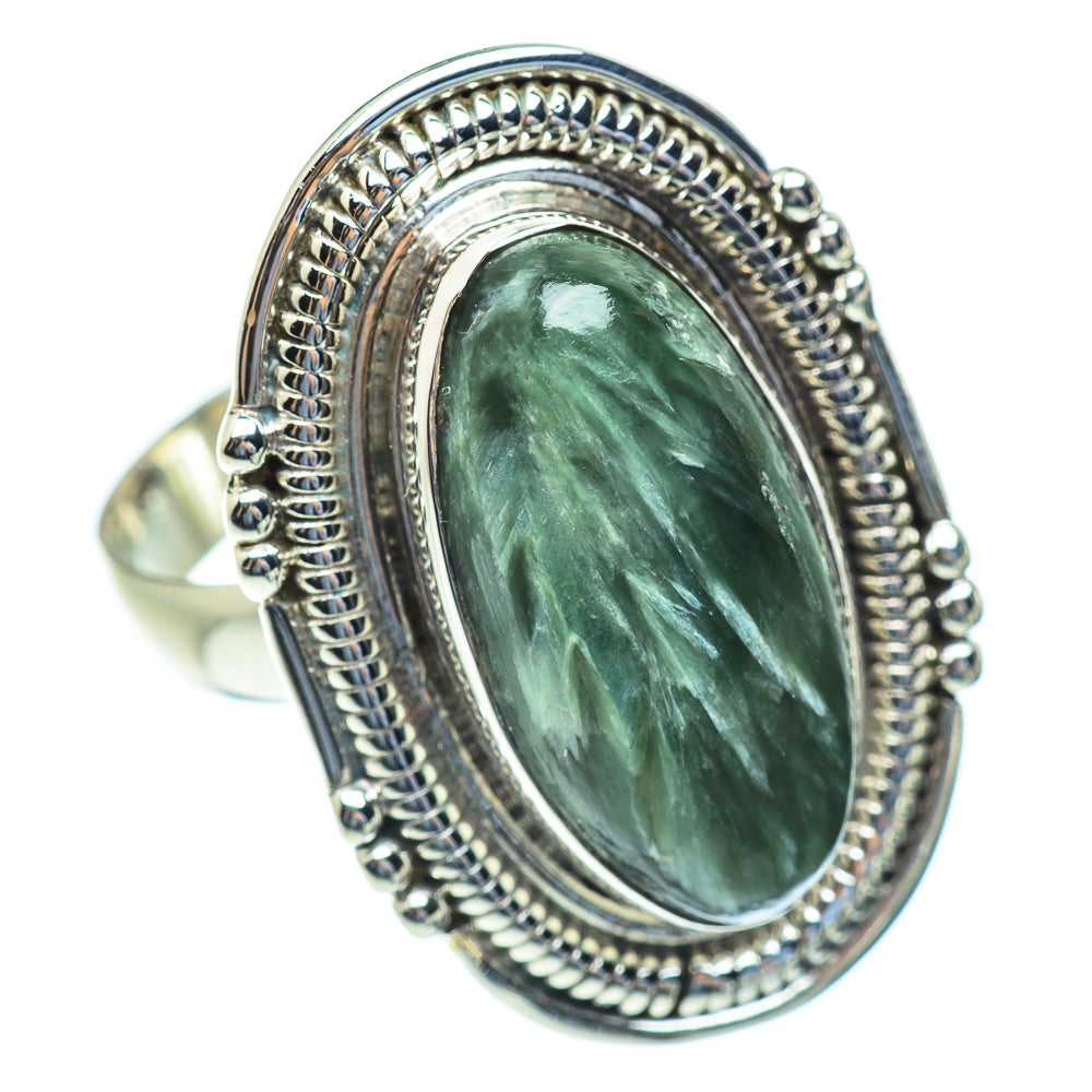 Seraphinite Rings handcrafted by Anasilvercos - RING54143