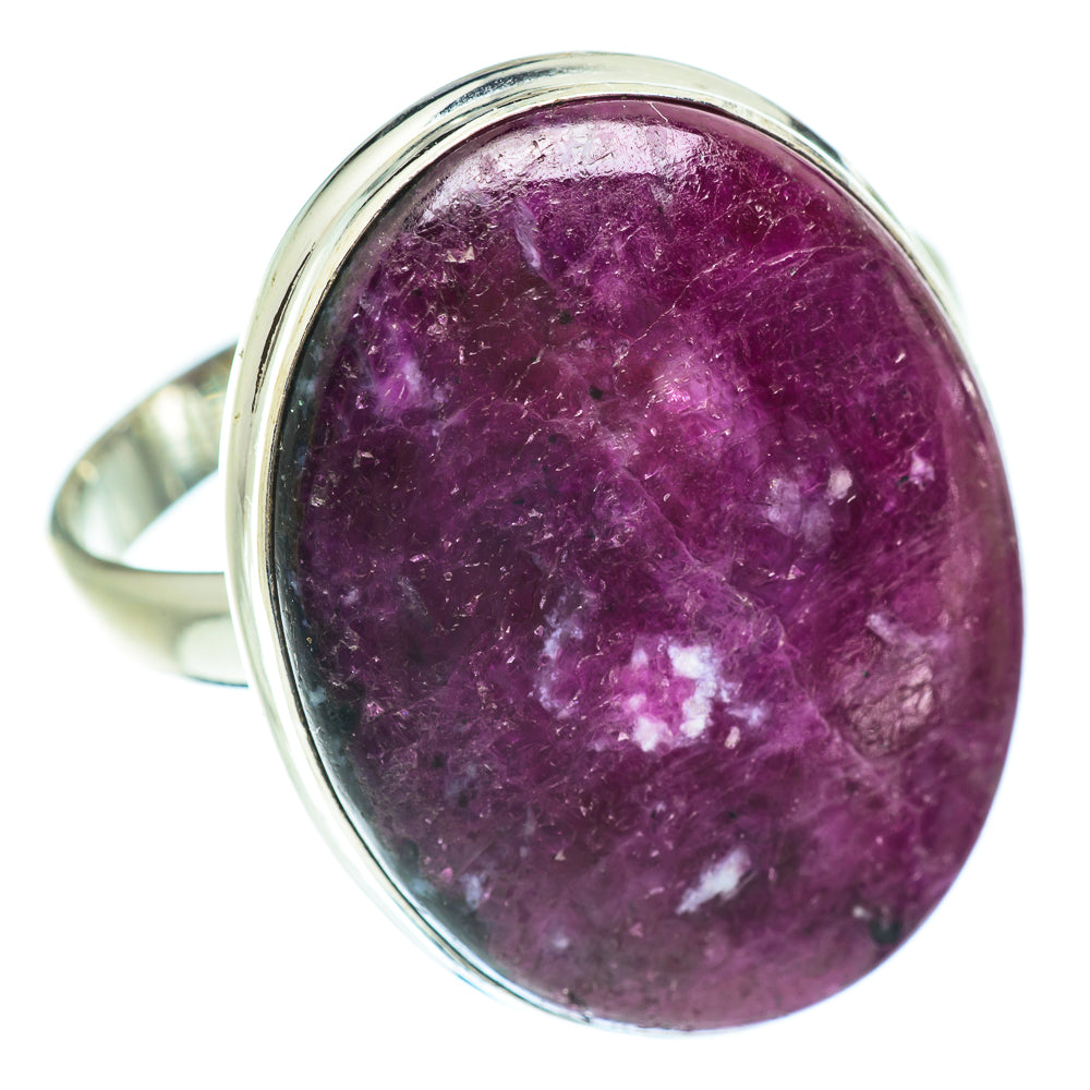 Ruby Fuchsite Rings handcrafted by Anasilvercos - RING54157