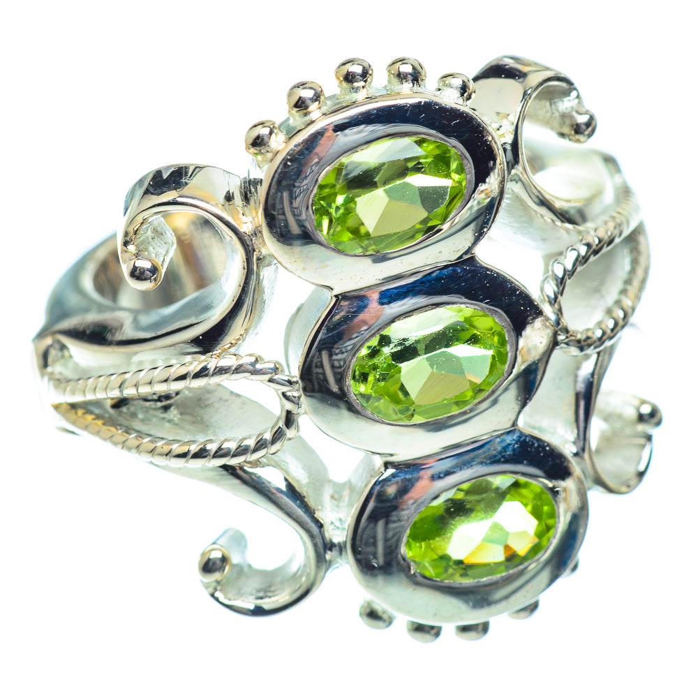 Peridot Rings handcrafted by Anasilvercos - RING54196