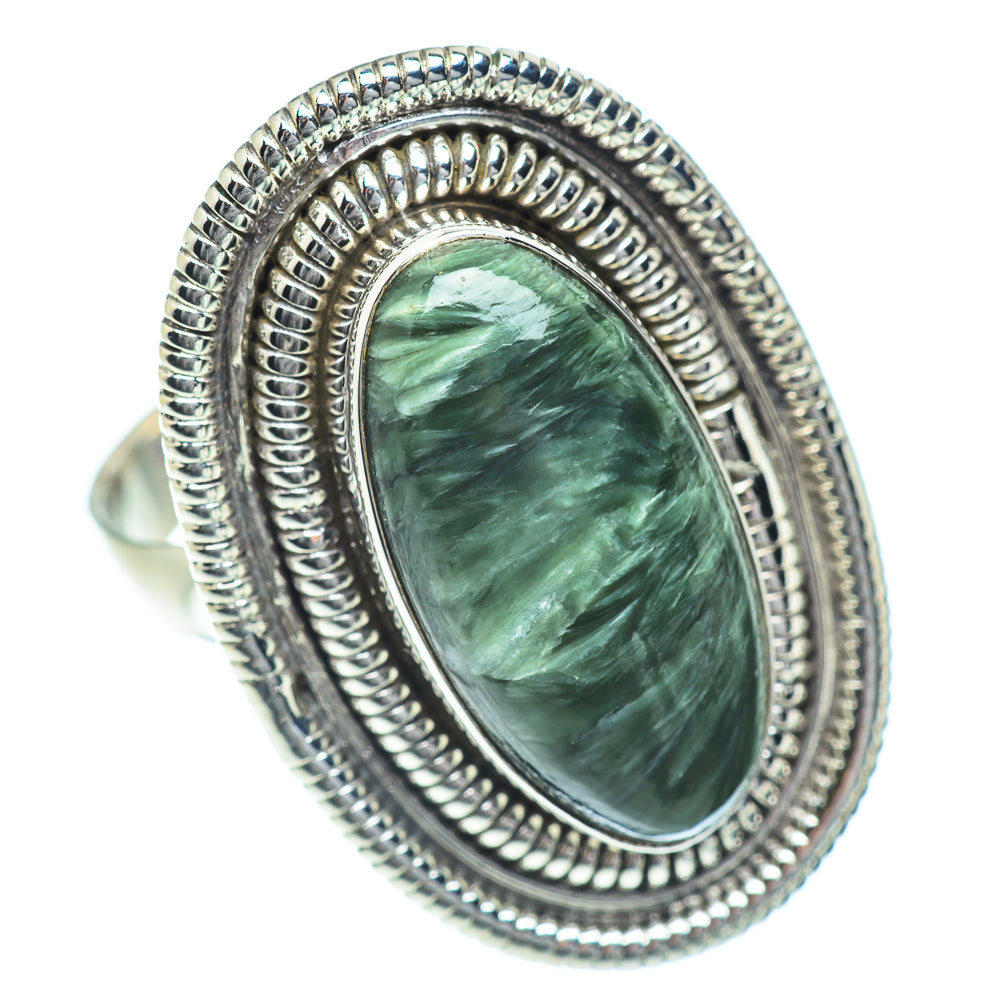 Seraphinite Rings handcrafted by Anasilvercos - RING54231