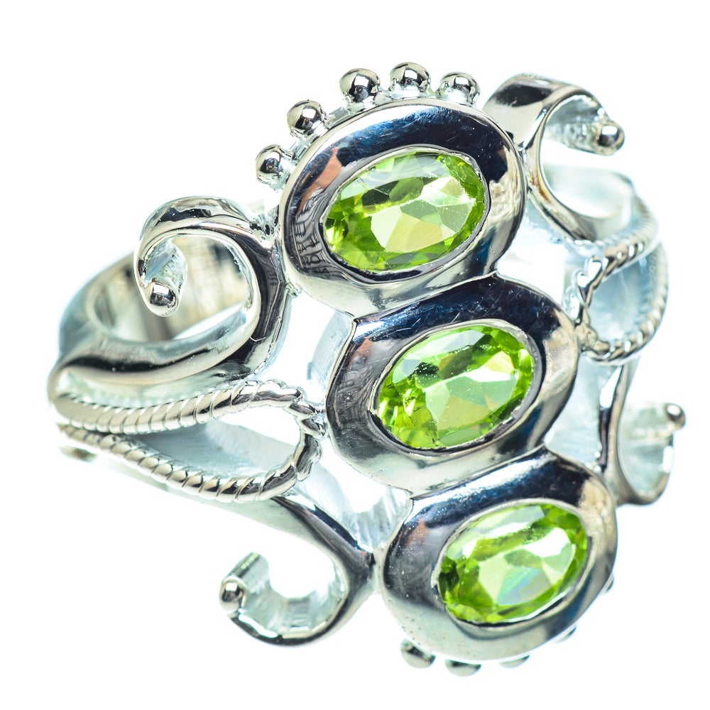 Peridot Rings handcrafted by Anasilvercos - RING54232