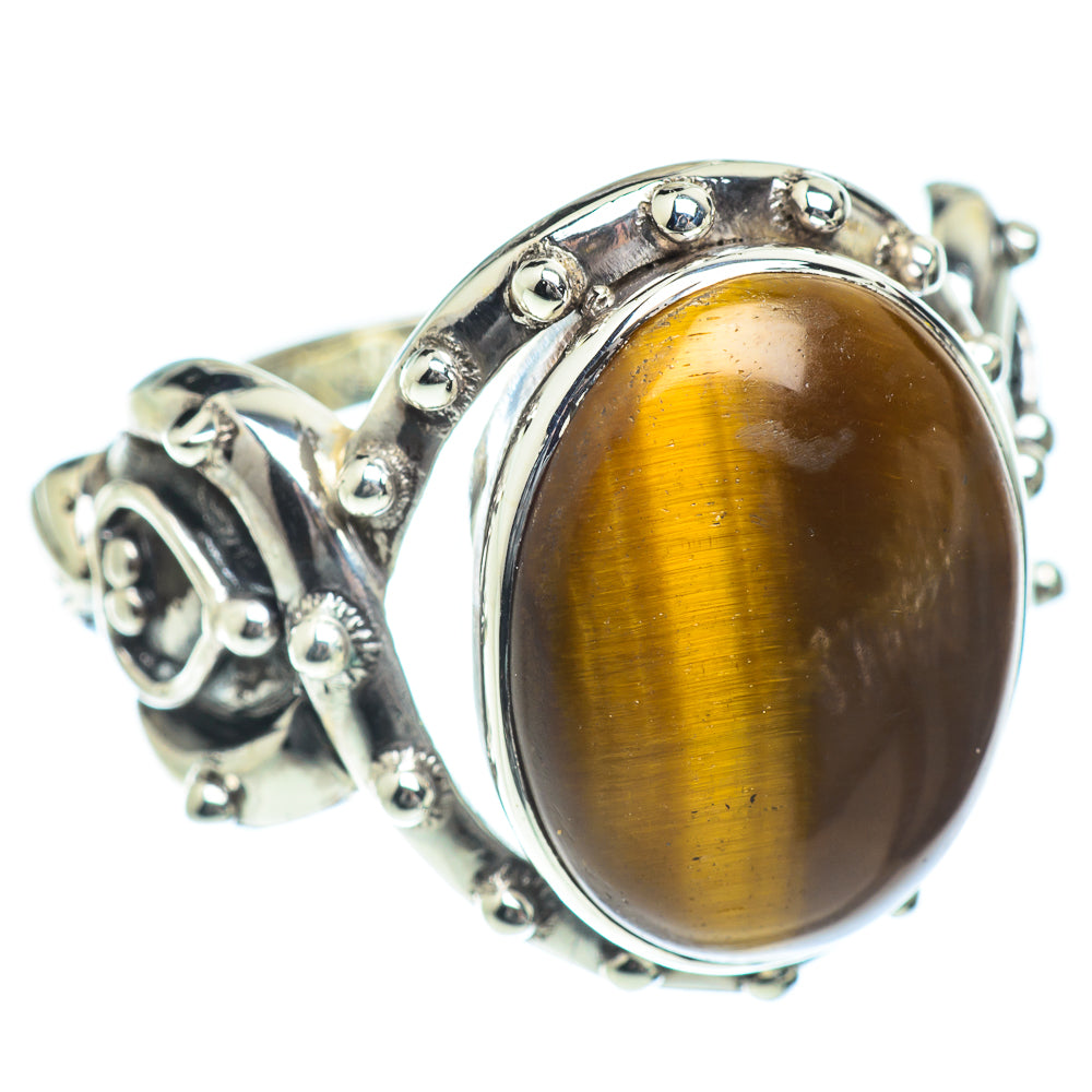 Tiger Eye Rings handcrafted by Anasilvercos - RING54234