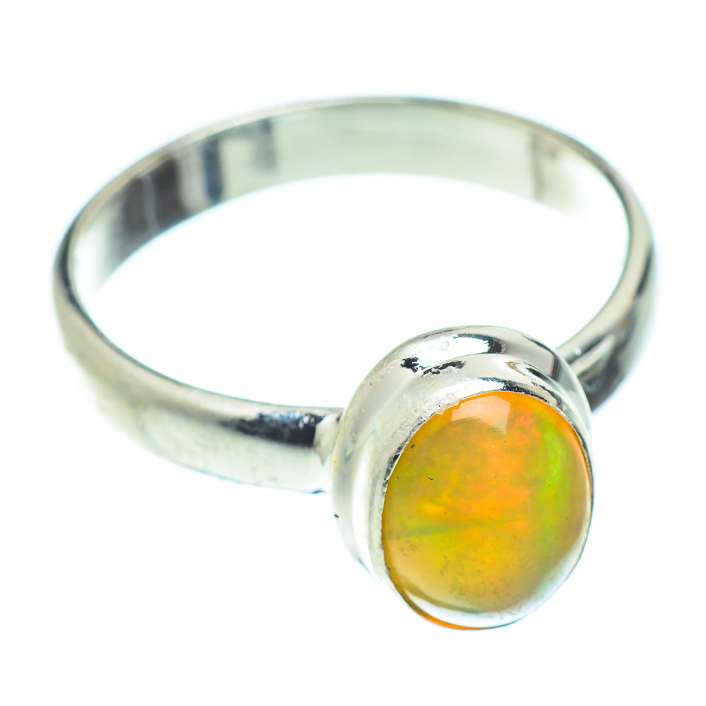 Ethiopian Opal Rings handcrafted by Anasilvercos - RING54251