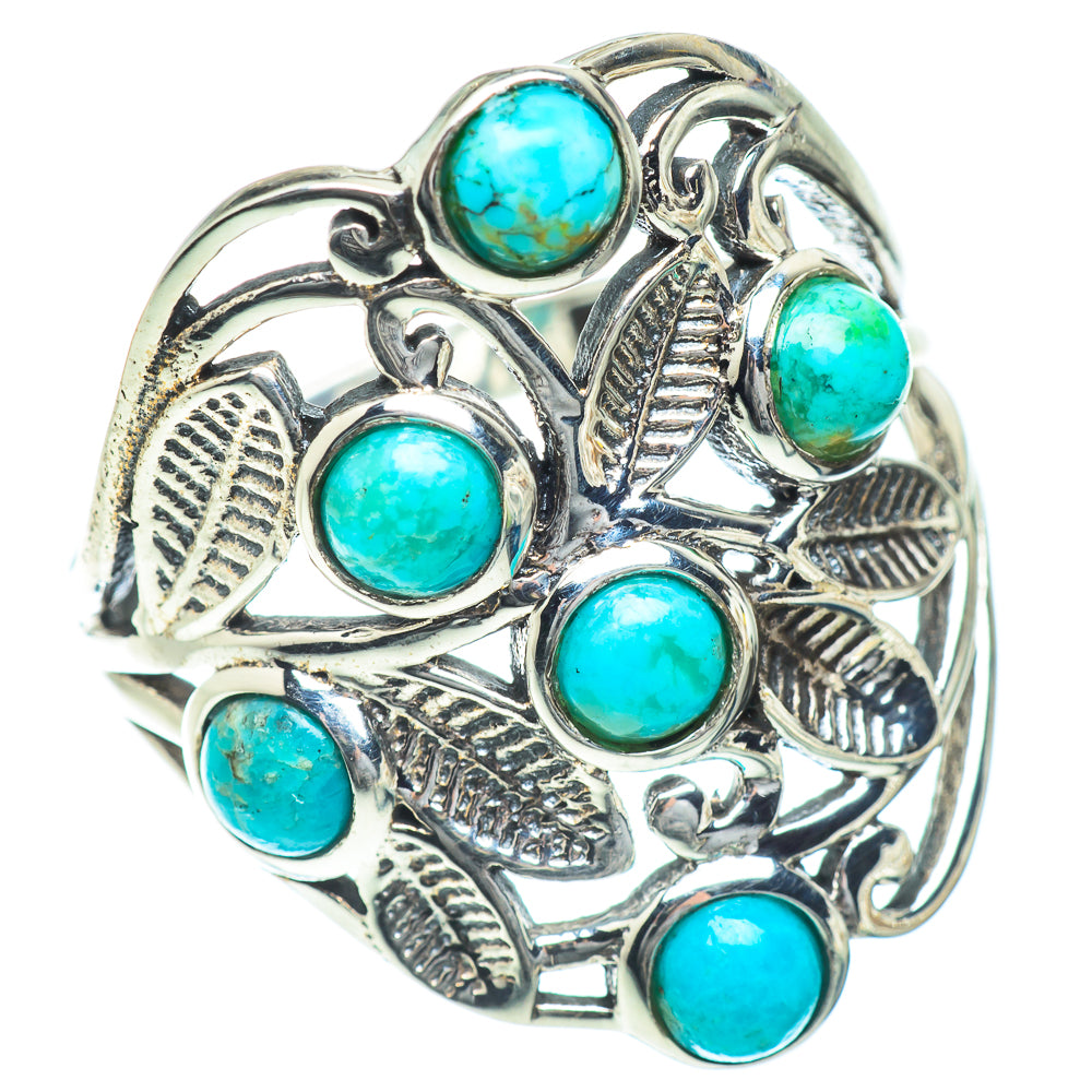 Arizona Turquoise Rings handcrafted by Anasilvercos - RING54286