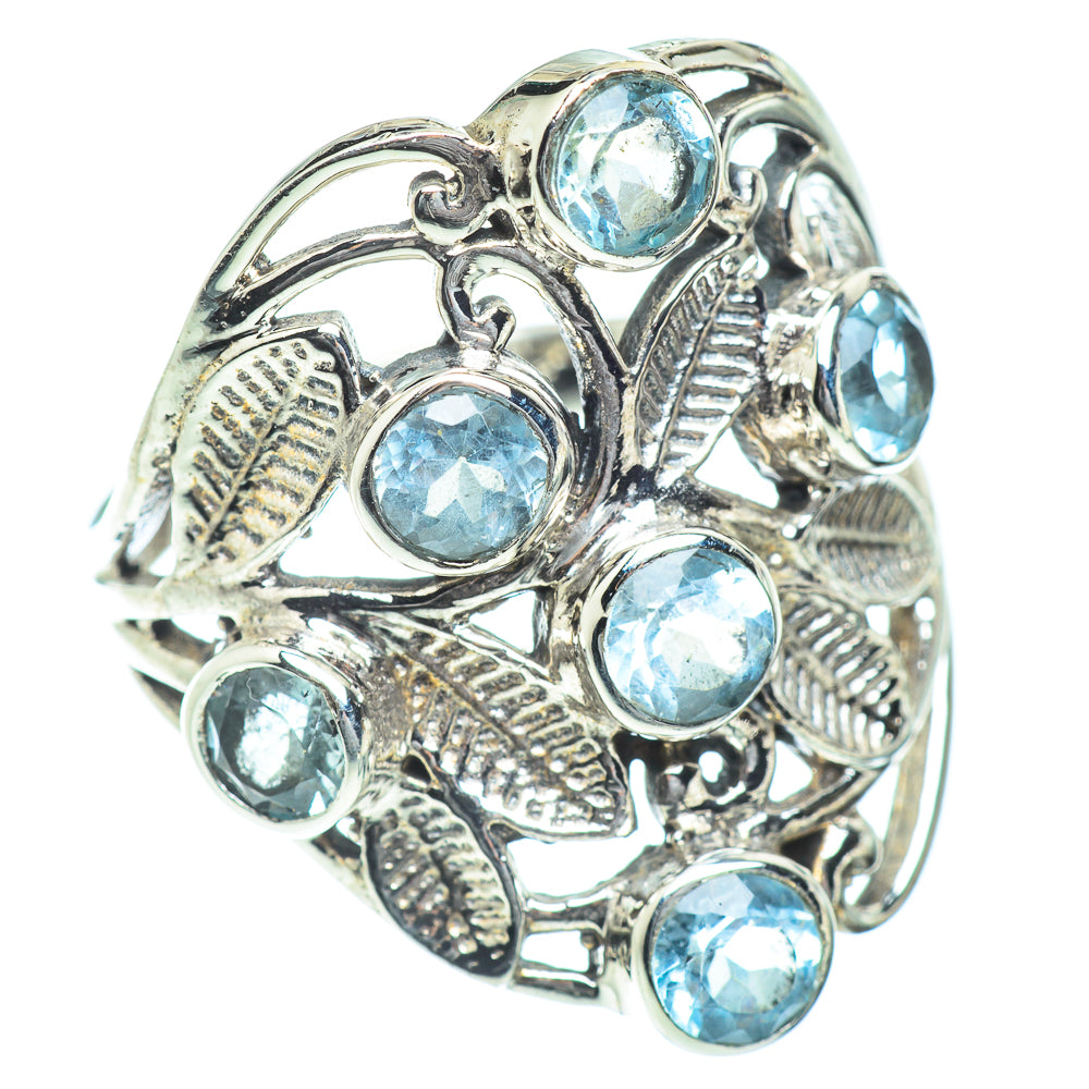 Blue Topaz Rings handcrafted by Anasilvercos - RING54386