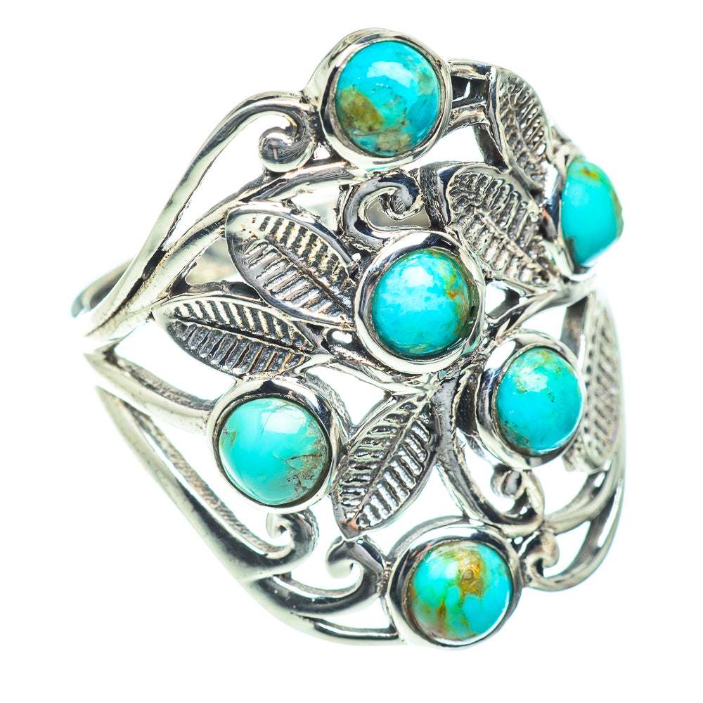 Arizona Turquoise Rings handcrafted by Anasilvercos - RING54408
