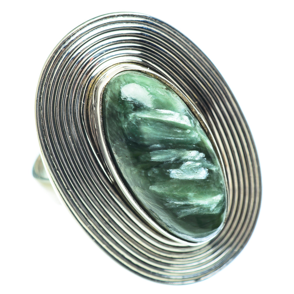 Seraphinite Rings handcrafted by Anasilvercos - RING54436
