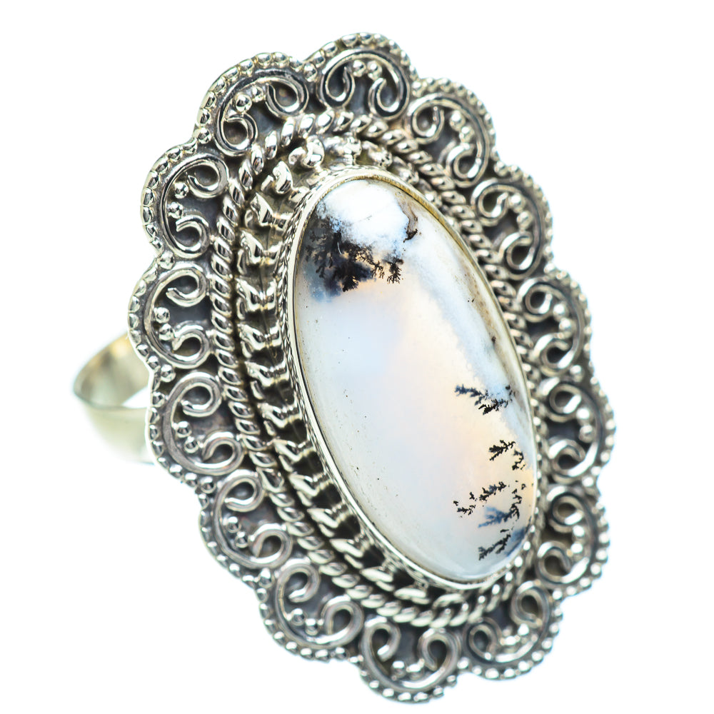 Dendritic Opal Rings handcrafted by Anasilvercos - RING54465