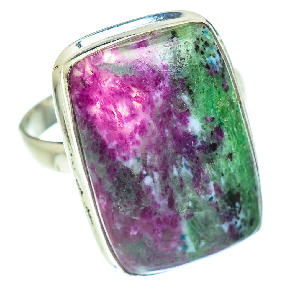Ruby Zoisite Rings handcrafted by Anasilvercos - RING54468