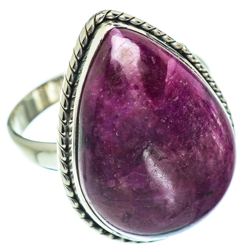 Ruby Fuchsite Rings handcrafted by Anasilvercos - RING54493