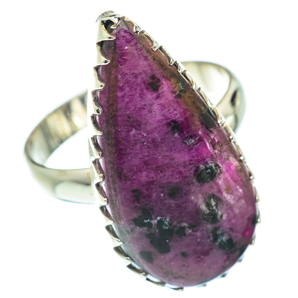 Ruby Fuchsite Rings handcrafted by Anasilvercos - RING54544