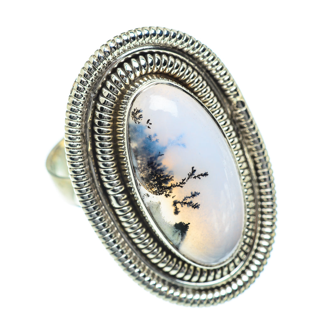 Dendritic Opal Rings handcrafted by Anasilvercos - RING54561
