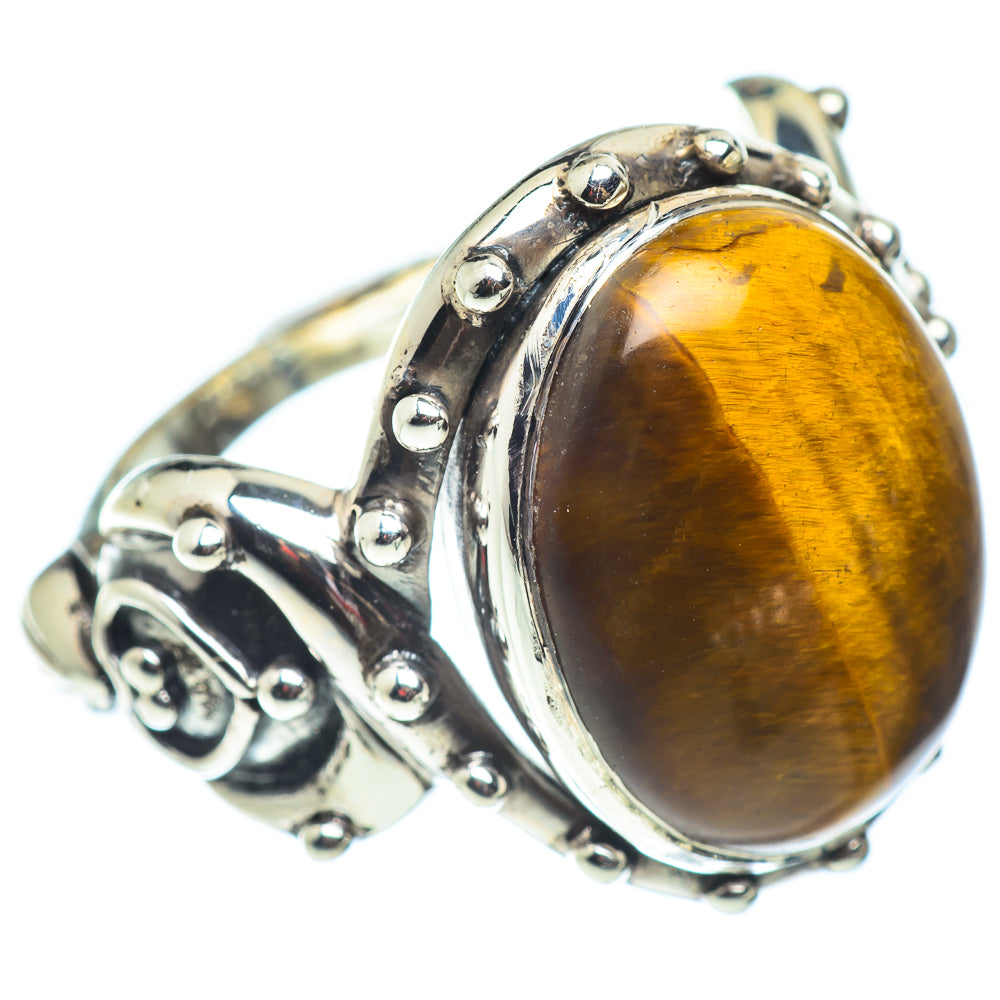 Tiger Eye Rings handcrafted by Anasilvercos - RING54601