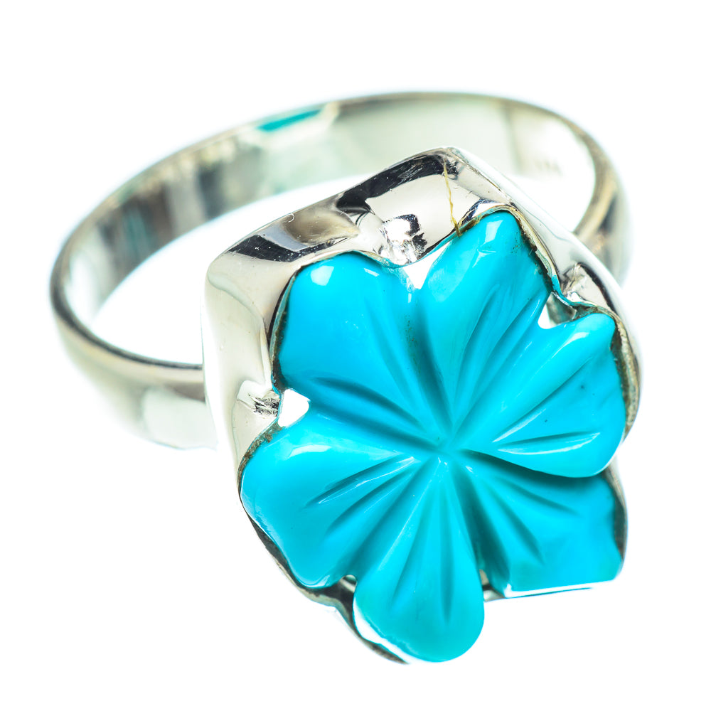 Arizona Turquoise Rings handcrafted by Anasilvercos - RING54625