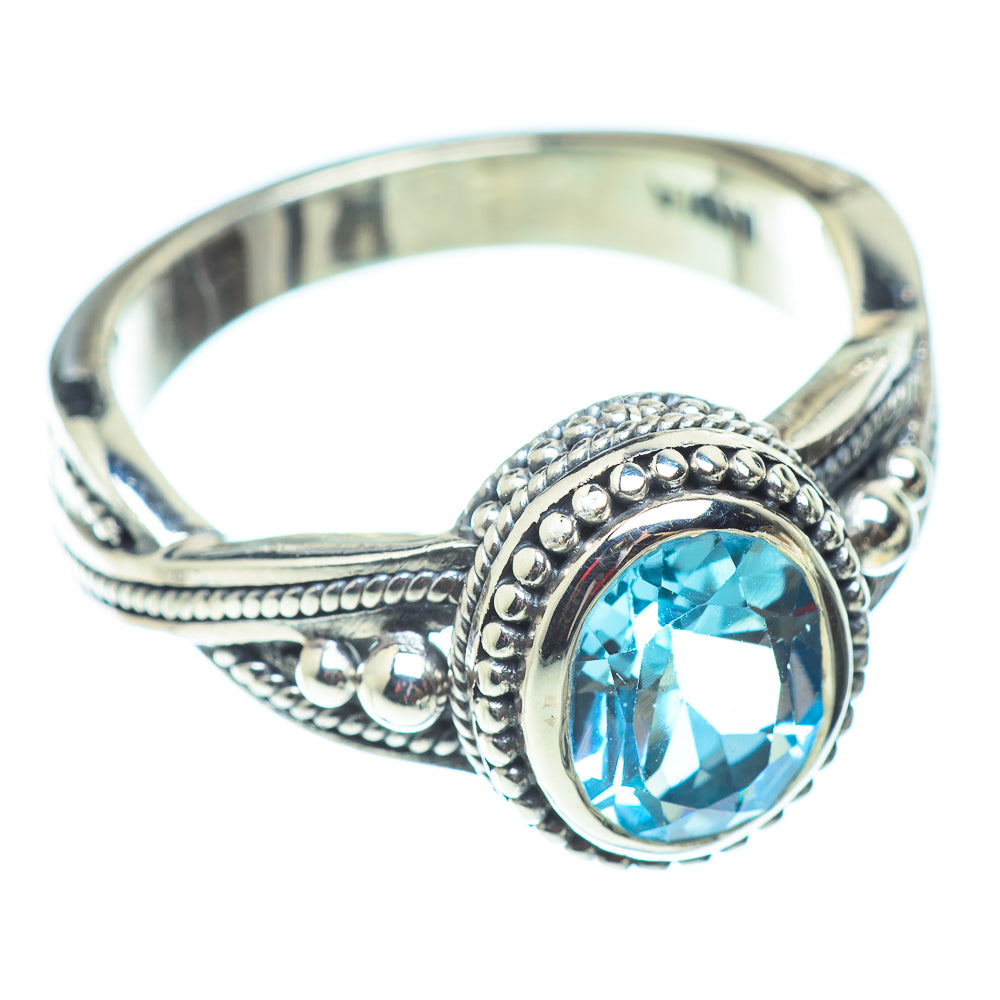 Blue Topaz Rings handcrafted by Anasilvercos - RING54630