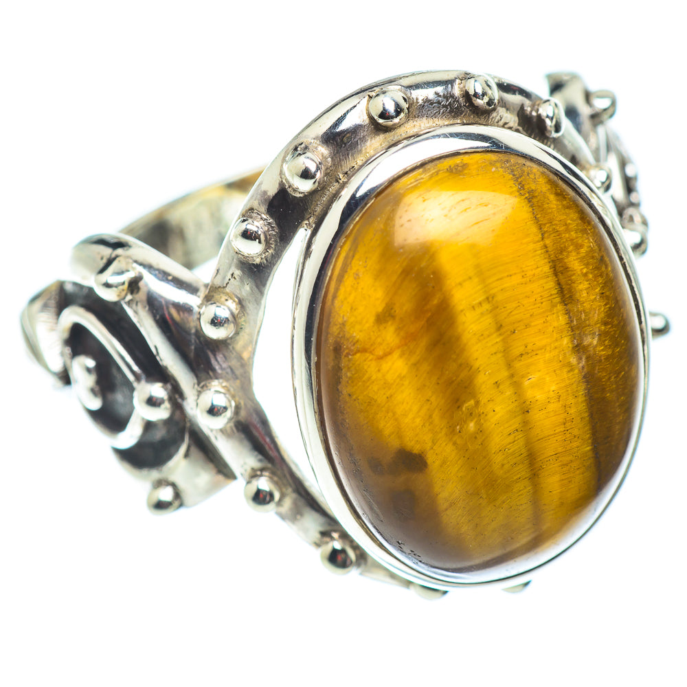 Tiger Eye Rings handcrafted by Anasilvercos - RING54635